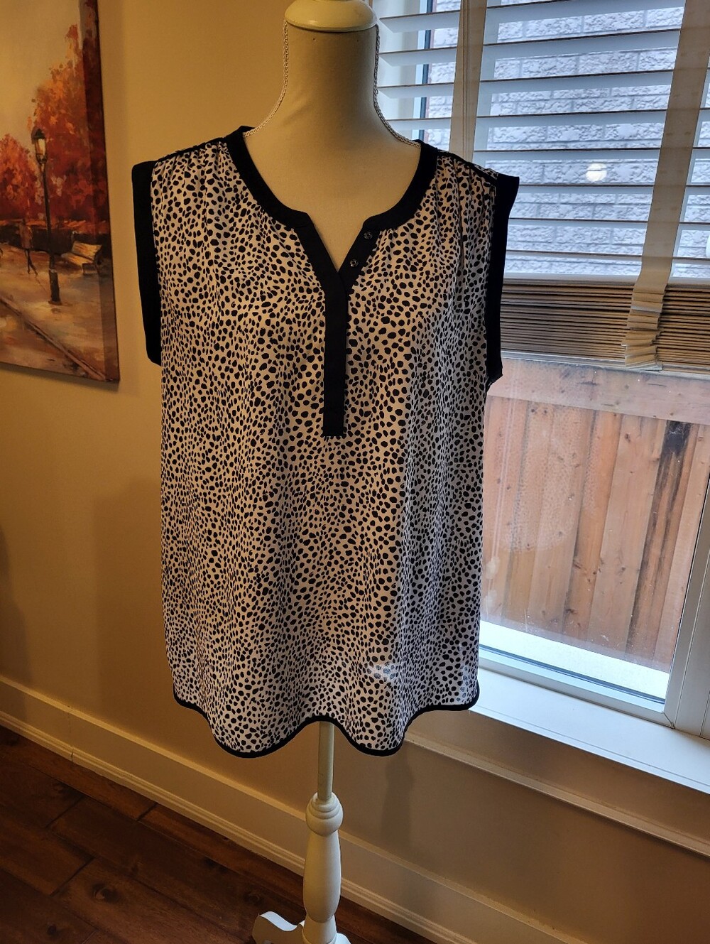 REITMANS Ladies Animal Print Sleeveless Blouse